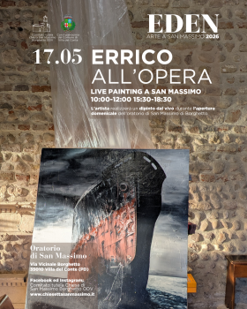 Errico all'opera - live painting a San Massimo - CHIESA MUSEO DI SAN MASSIMO
