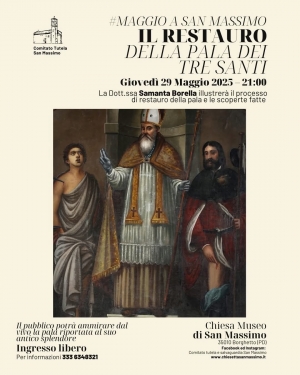LA PALA RESTAURATA - CHIESETTA SAN MASSIMO